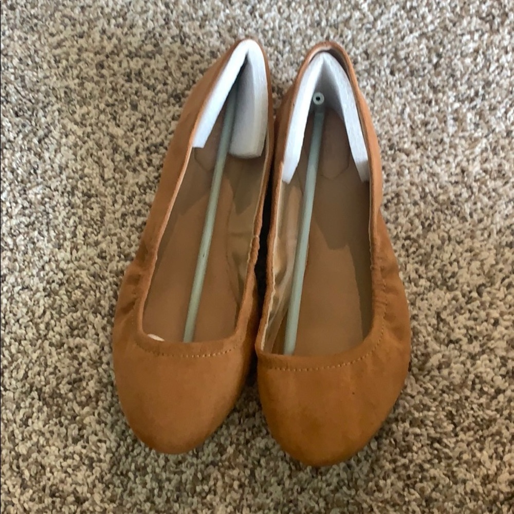 Violet & Red ballet flats